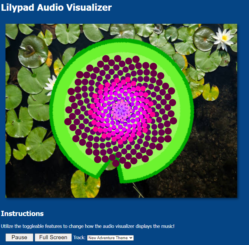 Lilypad Audio Visualizer